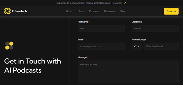 Future Tech – a corporation moving into the future.